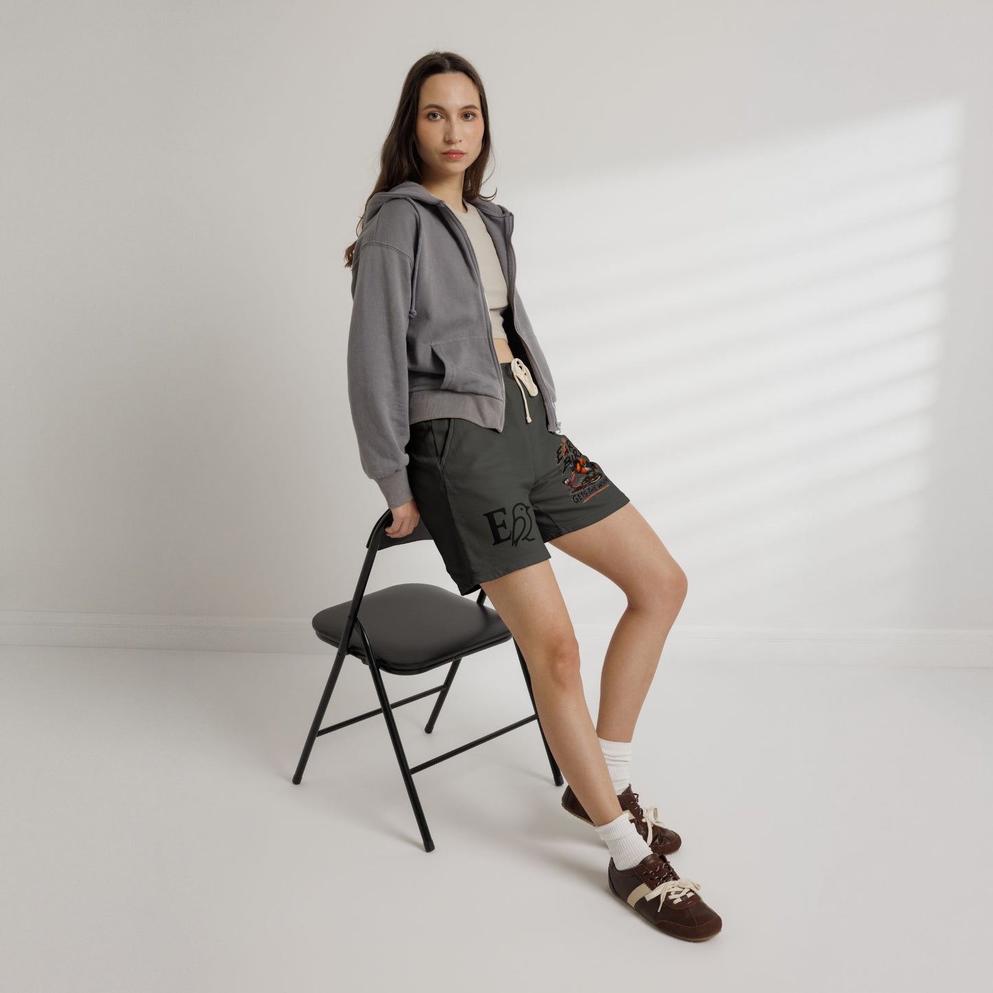 “Early Bird Gets The Worm – Premium Garment-Dyed Shorts”